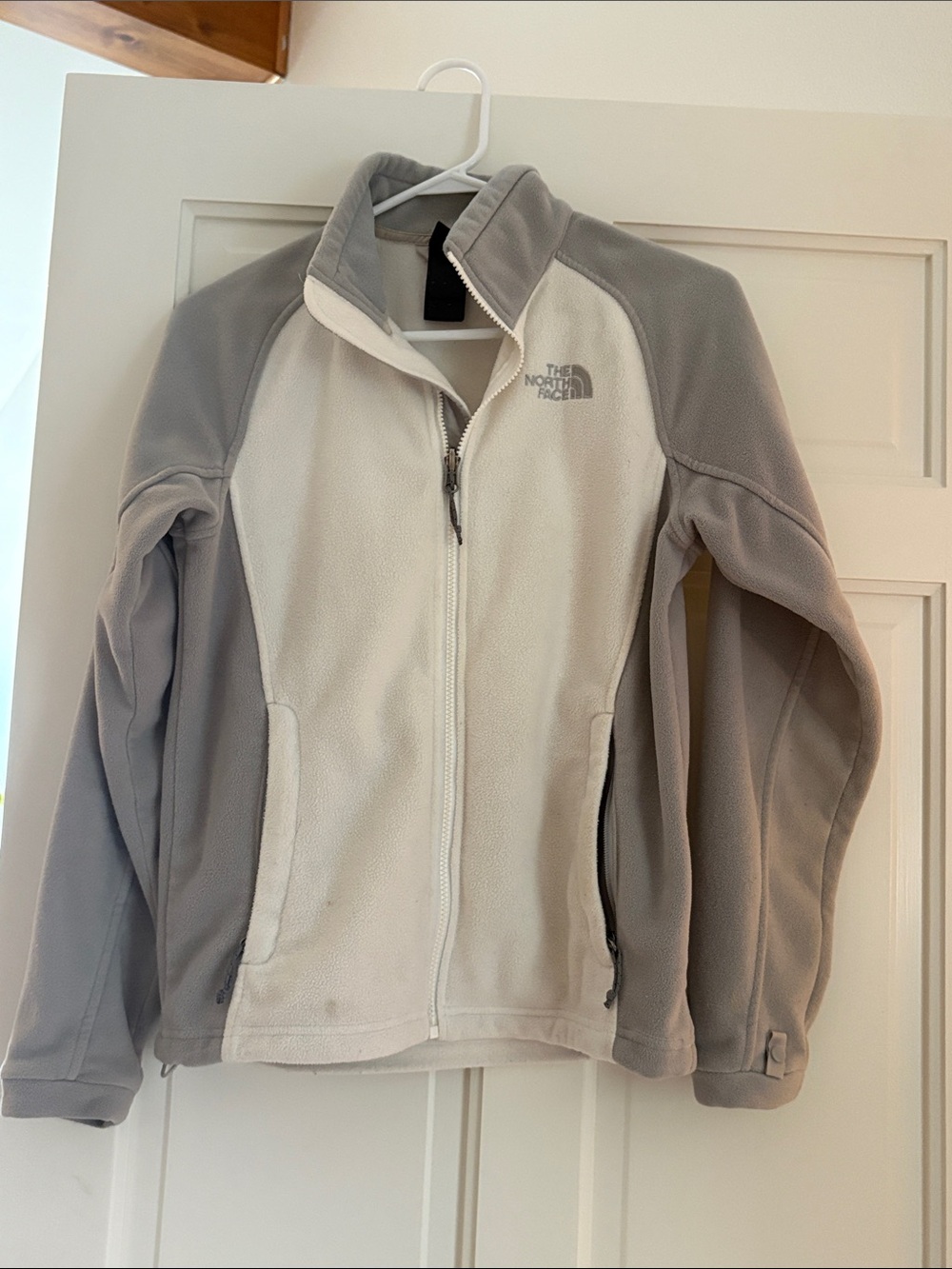 The North Face Kids' Cream & Light Gray Fleece Jacket